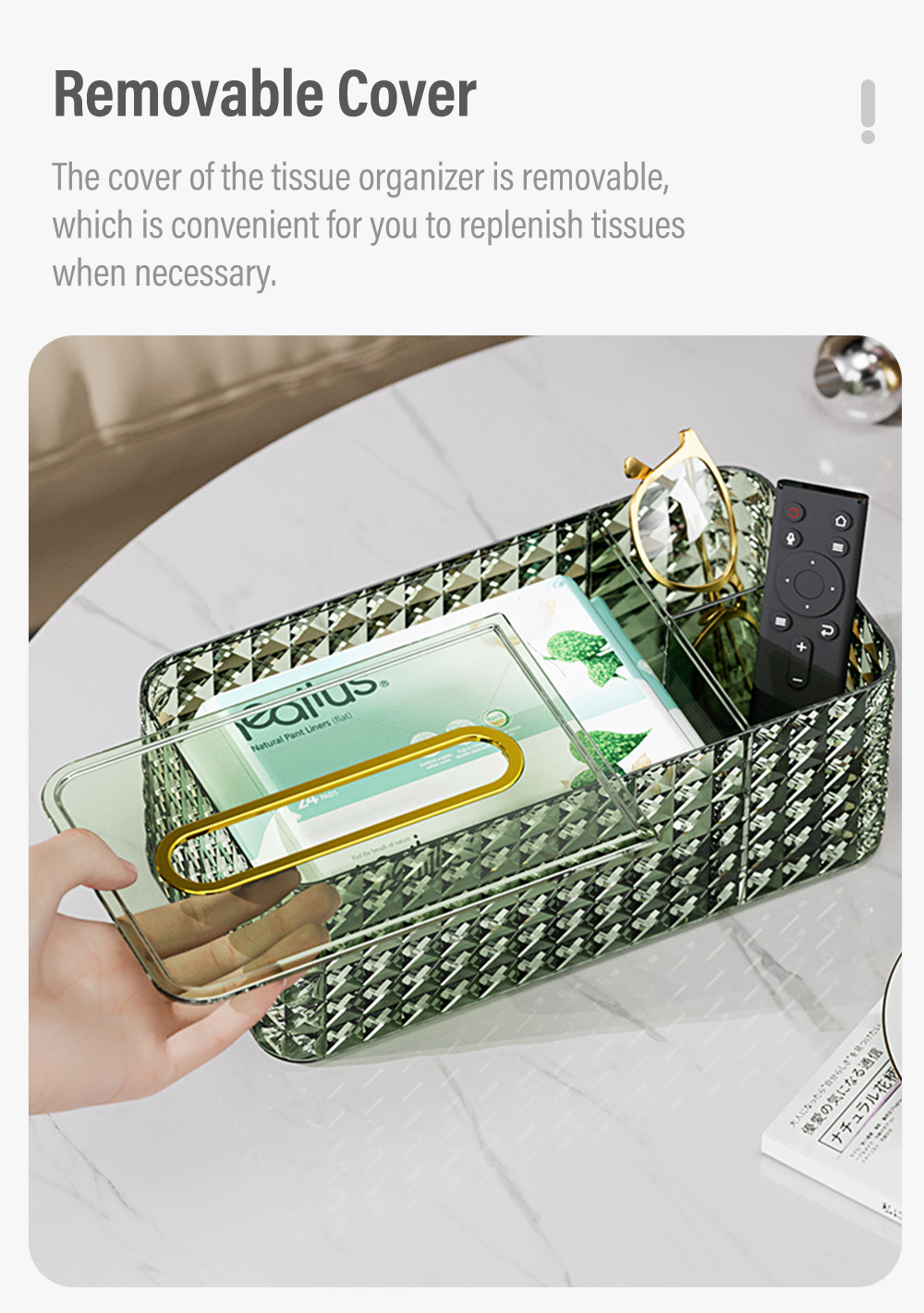 Diamond Texture Tissue Organizer-2
